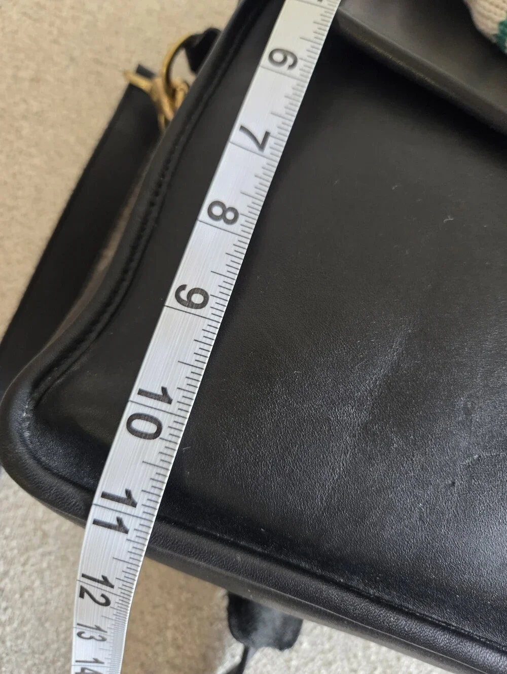 VTG Coach Black Leather Metropolitan Briefcase 5265 USA